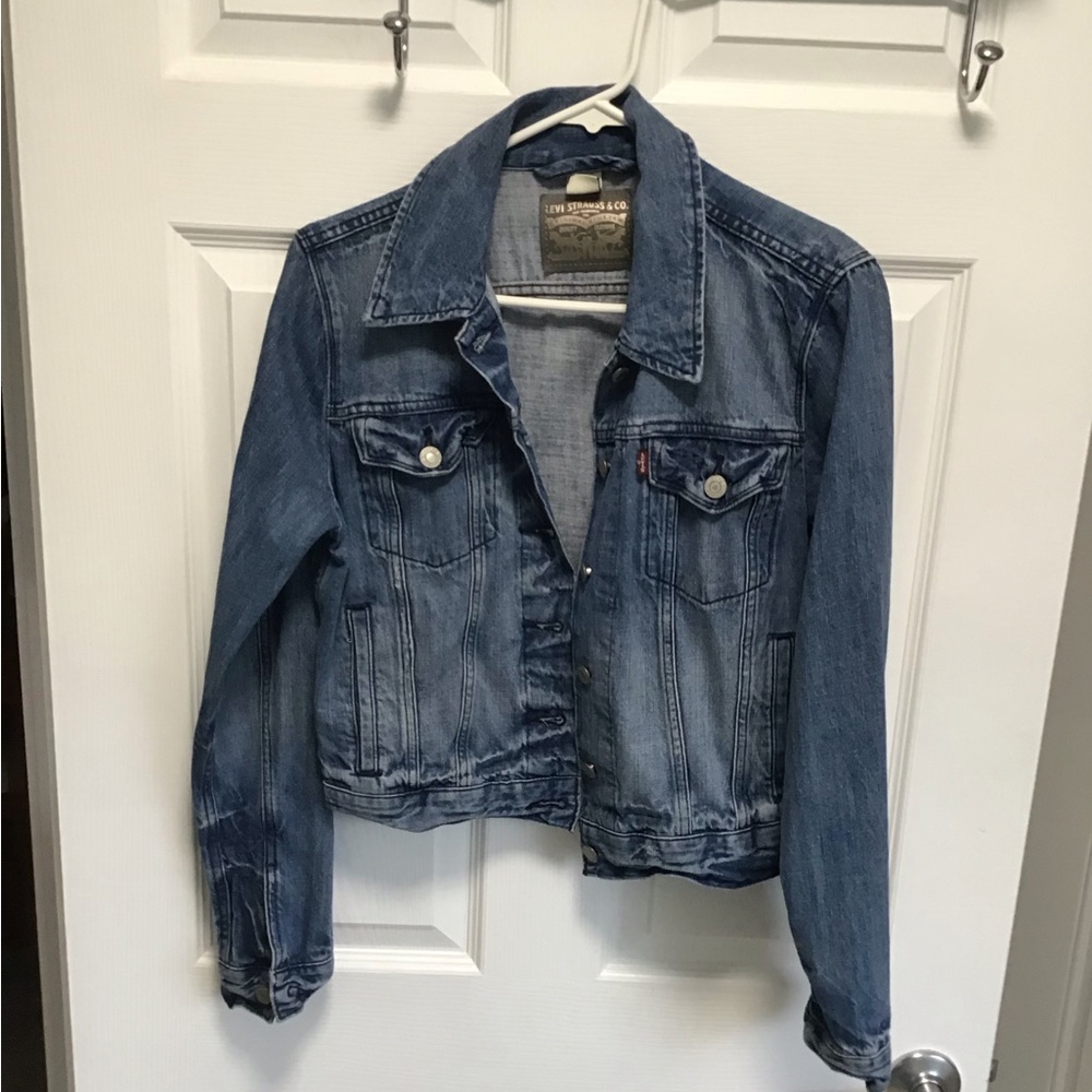 Ladies Levi’s Jeans Denim Jacket Sz L